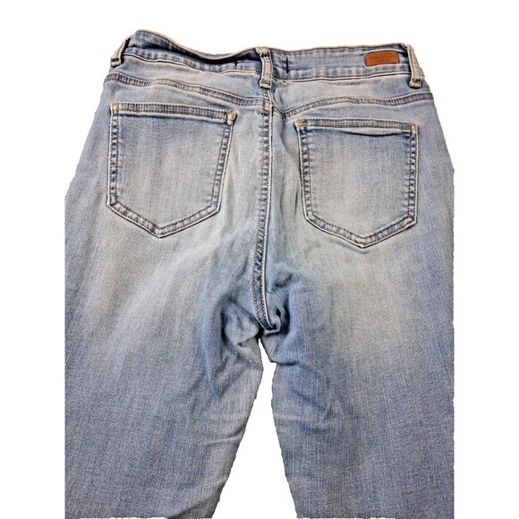 Wax Jean Juniors Skinny Jeans Size 7/25 Light Wash Distressed Stretch - Picture 9 of 13